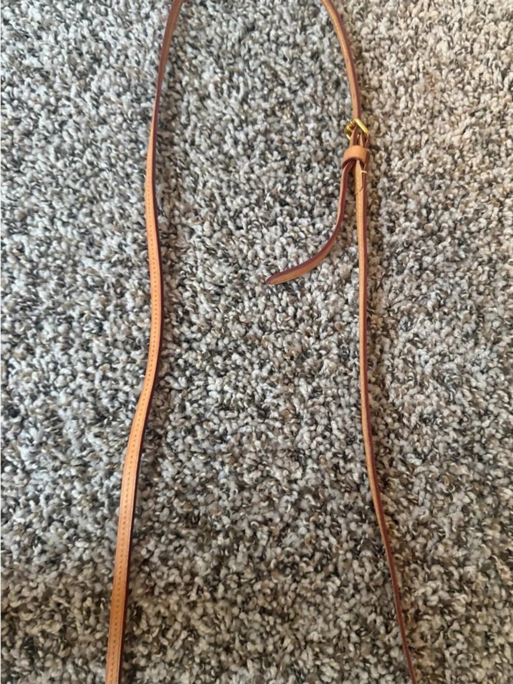 Louis Vuitton White Damier Azur Crossbody with Brown Leather Strap - Picture 10 of 16